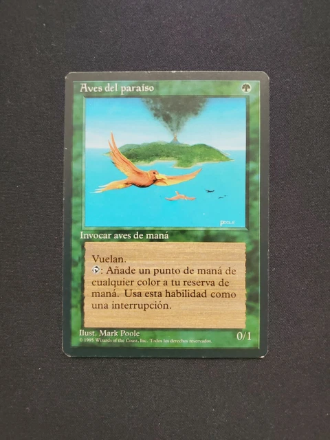 BIRDS OF PARADISE Spanish MP [FBB Revised] #1 Mtg Magic Free Tracking