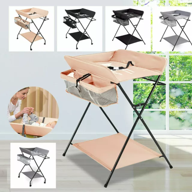 Baby Wickelkombi klappbare Wickelkommode mobiler Wickeltisch mit Wickelauflage