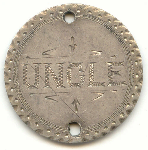 1882 Seated Liberty Dime Love Token, Name UNCLE