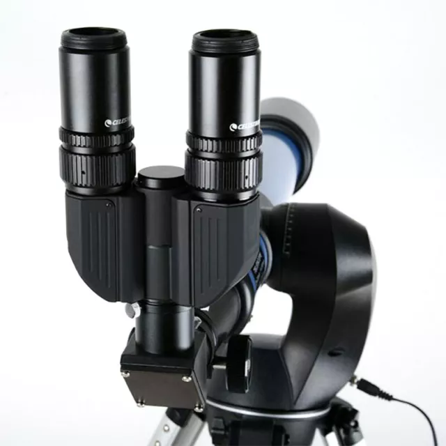 Bino Viewer Binocular View for 1.25" Eyepiece Telescope with 3x 1.8x Barlow Lens