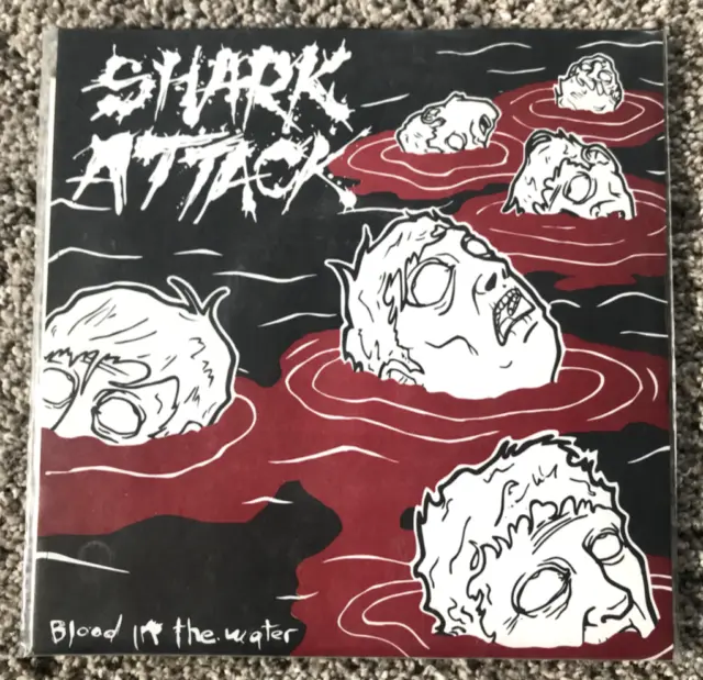 SHARK ATTACK Blood In The Water 7" EP First Pressing PUNK ROCK Hardcore KBD RARE