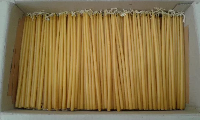 Greek Church Natural Beeswax Lot of 23 50 110 240 650 1000 2000 Candles 9" 23cm