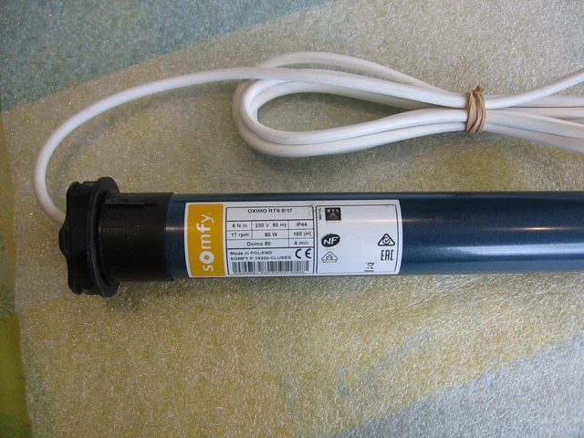 MOTEUR SOMFY OXIMO  RTS  6/17   6Nm  17 PRM