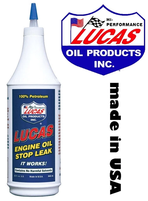 LUCAS ENGINE OIL Stop Leak Oil Seal Sealer stop Smoke Fix Additive ...