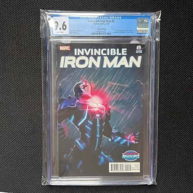 Marvel Invincible Iron Man 9 Cgc 9.6 Variant Edition Riri Williams Avengers Mcu