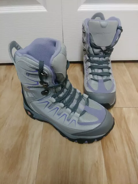 SWISS GEAR THINSULATE Boots Grey With Lavender Size 7 Women’s $20.00 ...