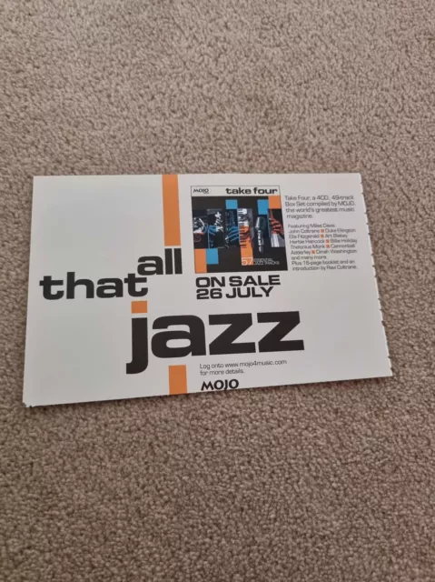 Tnewm109 Advert 5X8 Mojo Jazz - Take Four - 57 Essential Jazz Tracks