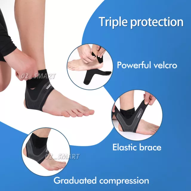 Ankle Brace Support Plantar Fasciitis Compression Sleeve Pain Relief Foot Strap 2