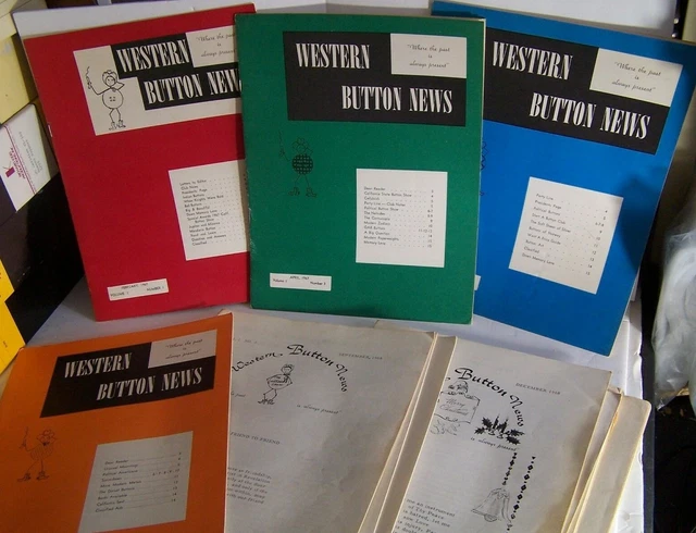Lot of 11 Western Button News Periodical 1967 - 1969 Sewing Illustrations