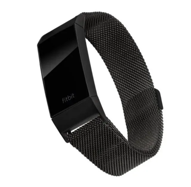 Fit BIt Stainless Steel Mesh Band for Fitbit Charge 3rd & 4th Magnetic Closure