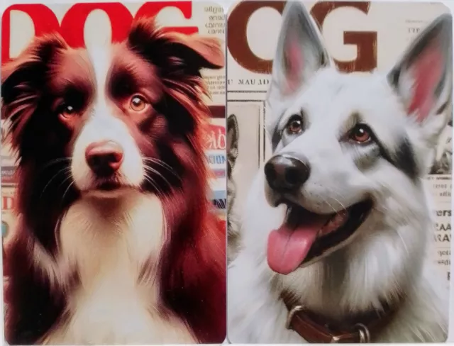 swap cards Modern playing card back Dog Magazine Covers