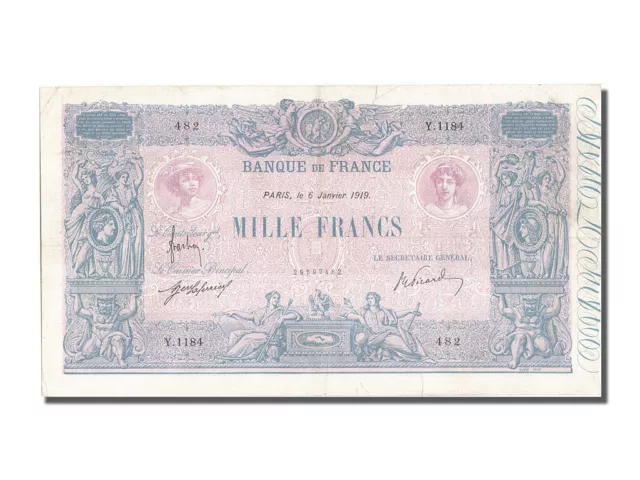 [#202681] Billet, France, 1000 Francs, 1 000 F 1889-1926 ''Bleu et Rose'', 1919