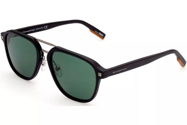 Ermenegildo Zegna EZ0159-D 01R Matte Black Aviator Sunglasses Frame 59-19-145