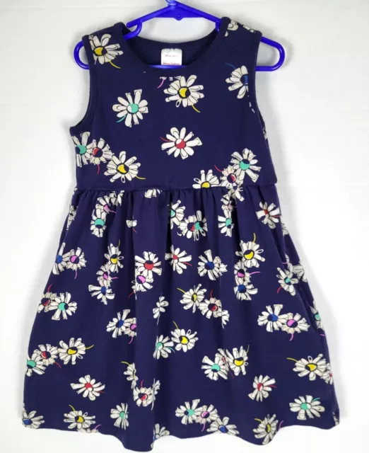 Hanna Andersson Girls Daisy Dress Size 120 6 7 Organic Cotton