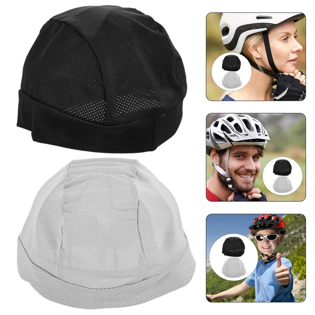 2 Pcs Reiten Hut Lycra Schweißableitendes Helmfutter Helmfutter Schädelkappe