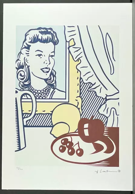 ROY LICHTENSTEIN * Still Life with Portrait * signed lithograph*limited # xx/150