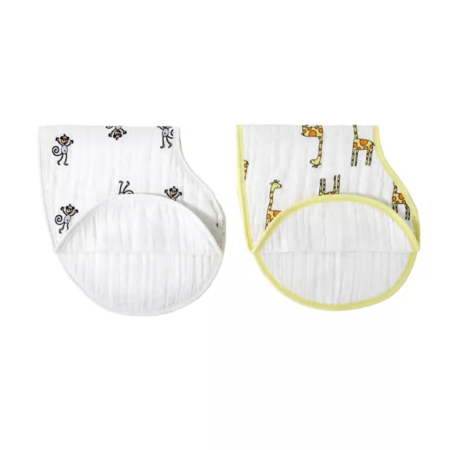 Aden & Anais 2 Pack Classic Burpy Bibs - Jungle Jam