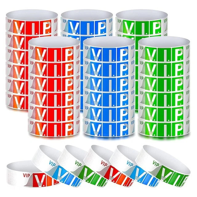 Confezione da 600 braccialetti VIP per eventi impermeabili braccialetti VIP-P Y7K3