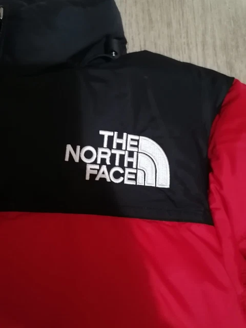Giubbotto Piumino uomo donna the north face Nuptse 700 ROSSO TAGLIA S 4