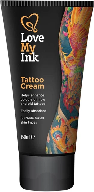 Crema tatuaggio Love My Ink 150 ml per mantenere la vivacità e migliorare il colore