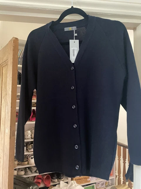 Cardigan scolastico blu navy taglia 32 (età 11-13) di Magicfit from Sogans