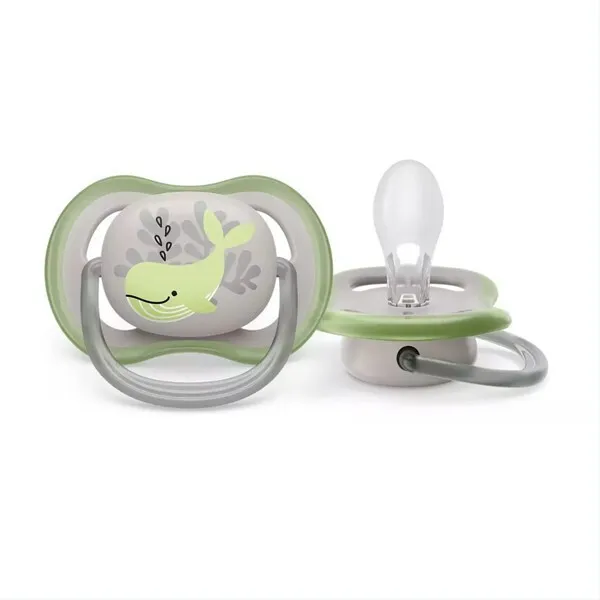 Sucette bébé matériau en silicone intégré sucette en silicone sans BPA  portable avec clips ménage pour bébé de 6 à 18 mois