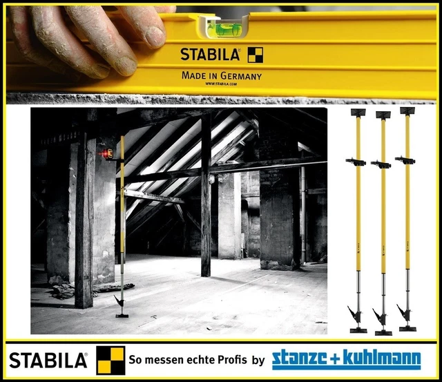Stabila Laser-Teleskopstütze LT30 Teleskop-Stange Klemmstütze Klemmstativ Stativ