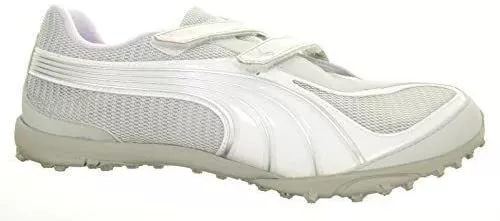 PUMA Lakyos V Femmes Chaussures en Cuir Unisexe Blanc / Argent, 183999-01, Neuf