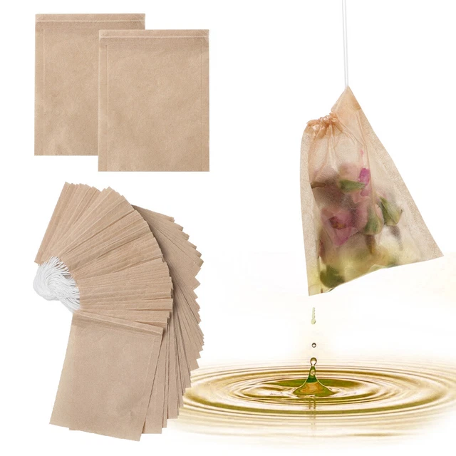 Filter Paper Infuser Disposable Drawstring Strong Penetration Tea Bag