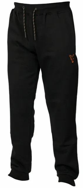 FOX JOGGERS - Black Orange - All Sizes - Carp Fishing Clothing NEW