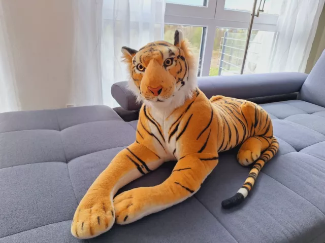 TIGER braun ca. 60 cm Plüsch Plüschtiger Stofftiger Kuscheltiger