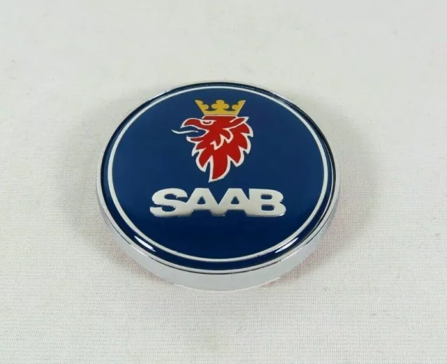 Saab 93 Sedan Emblem 2003-2007 9-3 Rear Trunk Chrome Blue Badge Round Sign Logo