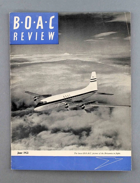 Boac Notebook BOAC REVIEW AIRLINE Staff Magazine June 1953 B.o.a.c. - Bristol ...