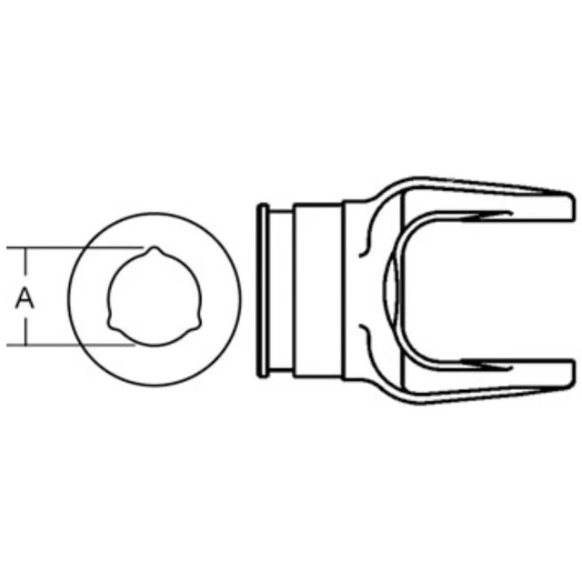 278650 BP204026851 Outer Tube Yoke Fits Ford/New Holland 157 158 169 Hay Te