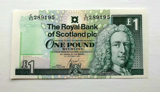 The Royal Bank Of Scotland £1 Note... Unused, Brand New.