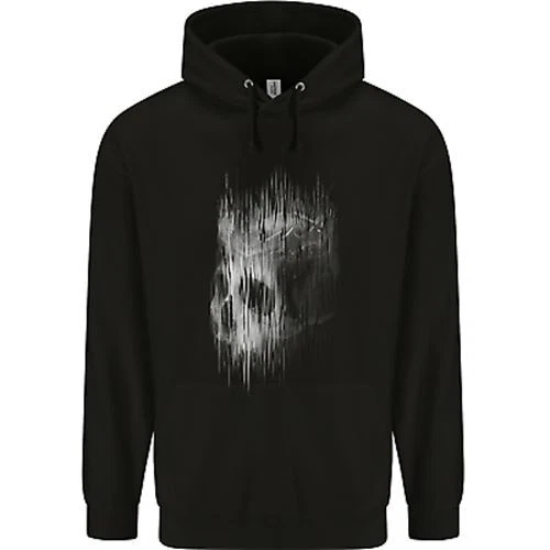King Skull Gothic Biker Tattoo Tribal Childrens Kids Hoodie