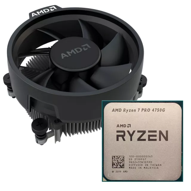 AMD Ryzen 7 Pro 4750G | Processeur 3.6GHz 8 Cœurs 16 Threads CPU Socket AM4 +FAN