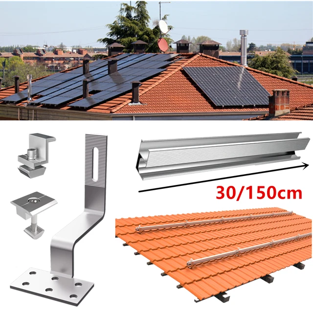 STAFFA DI MONTAGGIO Solare Fotovoltaico Guida Per Tetti In Mattoni - Foto 6