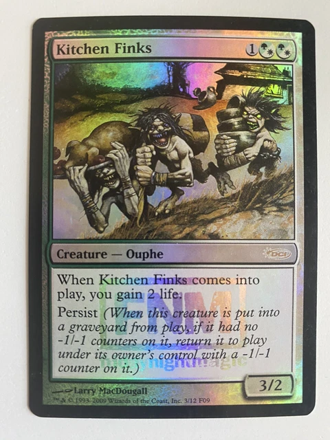 Kitchen Finks *FNM PROMO FOIL* 2009 MTG DCI NM/MT Limited Edition Combined Ship