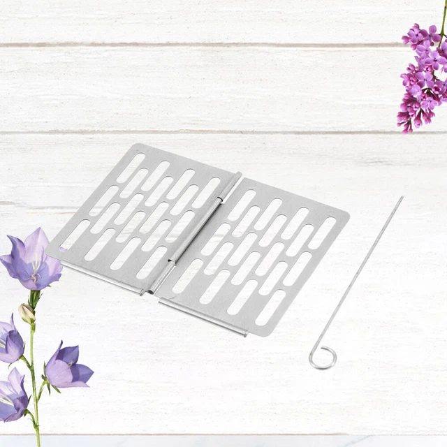 1-teiliger Holzkohlegrill Edelstahl-Grillrost Mini Faltbarer Grill Grill