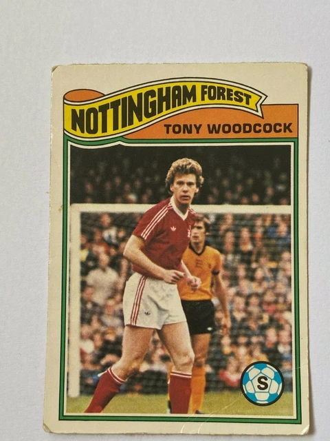 Topps 1978 Football Card #106 Tony Woodcock Nottingham Forest