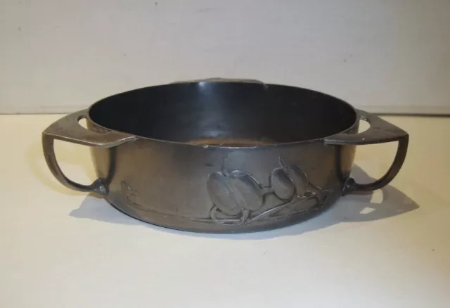 Liberty Co Tudric Archibald Knox Pewter Bowl Preserve Butter Dish Art Nouveau