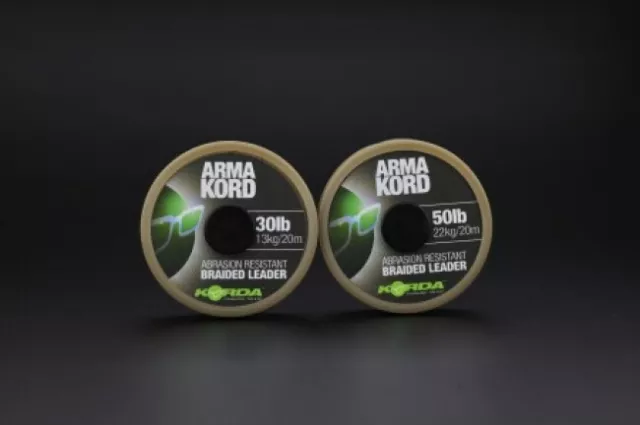 Korda Arma Kord Snag Leader Abrasion Resistant Braided Shock - All Sizes - NEW