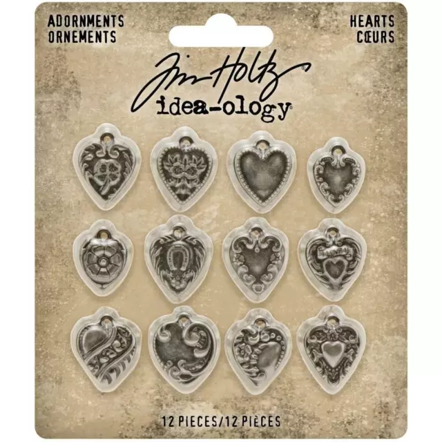 TH - Idea-Ology Metal Adornments 12/Pkg - Hearts