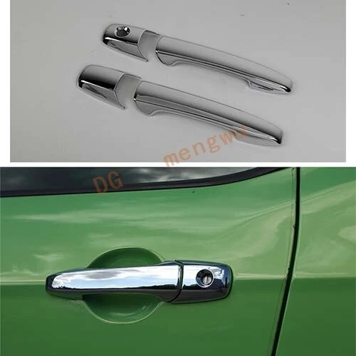 4pcs Door Handle Chrome ABS Exterior Side Cover Trim For Ford Mustang 2004-2014