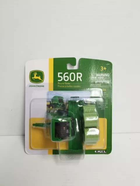 LP70545 John Deere ERTL 1/64 560R Round Baler w/ Bales