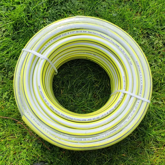 4 LAYER - 1/2" Garden Hose Pipe Reinforced Outdoor 15m, 20m, 25m, 30m,50m