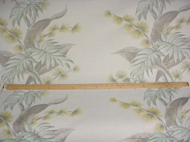 8-1/4Y Brunschwig Et Fils Mint Gray Woodland Floral Tapestry Upholstery Fabric