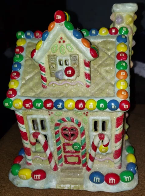 Kurt S Adler M&M Porcelain Gingerbread House MISSING POWER CORD