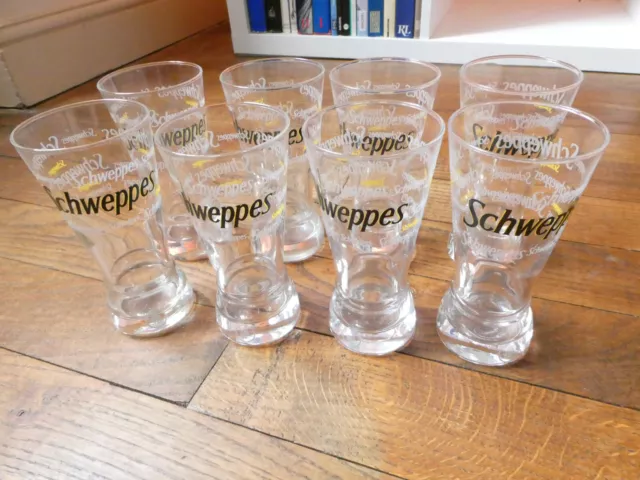 Lot de 8 verres bistrot SCHWEPPES